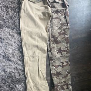 Camo split pants
